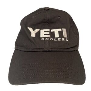 YETI Coolers Snapback Trucker Hat Gray One Size Adjustable Embroidered